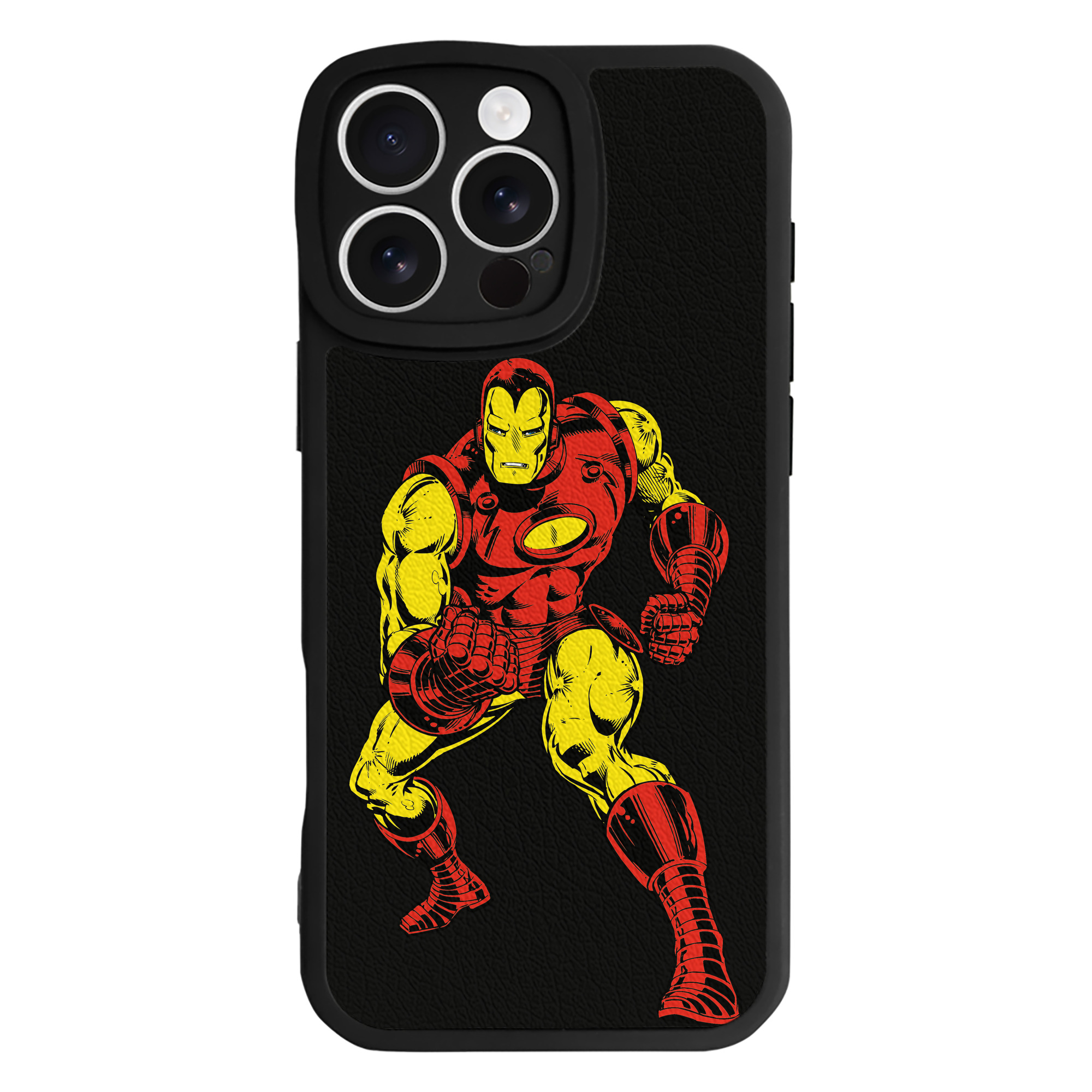 （画像用） アベンジャーズ The Avengers 【iPhone 16シリーズ対応】シリコンスマホケース（レザー調） 材質：シリコン